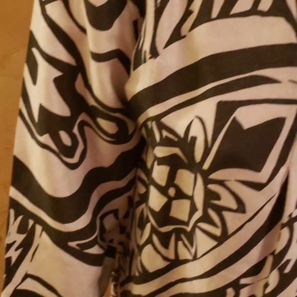 Sandy Starkman Black White Elegant Blouse Large - Picture 4 of 8